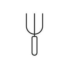 gardening fork icon vector illustration