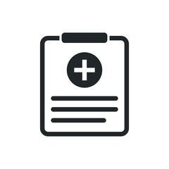 medical history icon vector illustration
