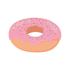 bakery dessert donut with sprinkles icon