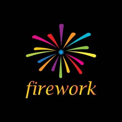 fireworks logo vector