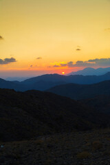 Obraz premium mountain sunset