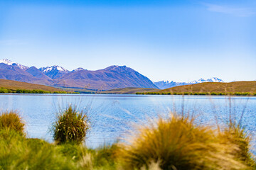 Naklejka premium lake in the mountains
