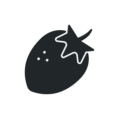 strawberry fruit icon vector illustration