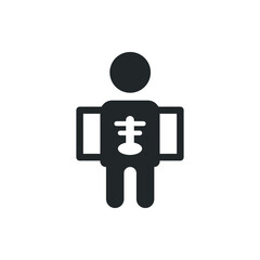 x ray icon vector illustration