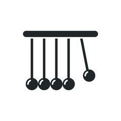 pendulum science icon vector illustration