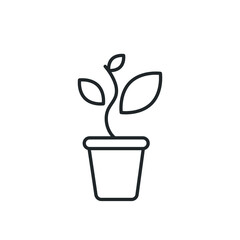 plant pot icon vector illustration