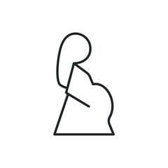 pregnancy mother icon vector illustration
