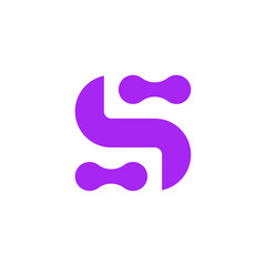 Letter S technology logo design