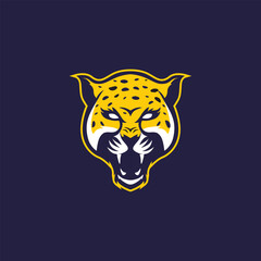 angry cheetah sports mascot icon with aggressive expression vector icon