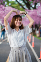 portrait woman young park beautiful fashion