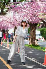 portrait woman young park beautiful fashion