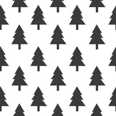 Christmas tree seamless pattern background, wrapping paper, pattern fills, winter greetings, web page background, Christmas and New Year greeting cards