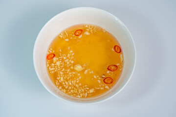 Homemade Vietnamese styled spicy dipping sauce- Nuoc Mam