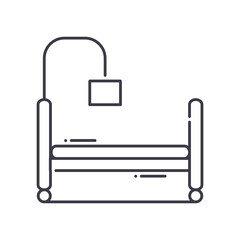 Stay at home icon, linear isolated illustration, thin line vector, web design sign, outline concept symbol with editable stroke on white background.