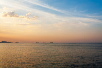Obraz premium sunset in the sea