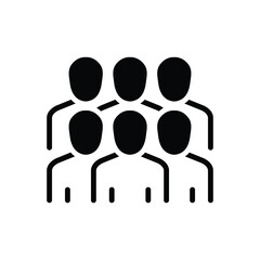 Black solid icon for everyday