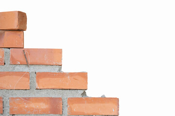 Obraz premium Close up of Bricklayer on Construction Site.