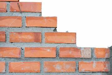 Close up of Bricklayer on Construction Site 