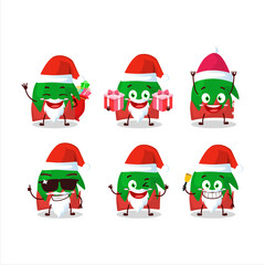 Santa Claus emoticons with dwarf hat cartoon character