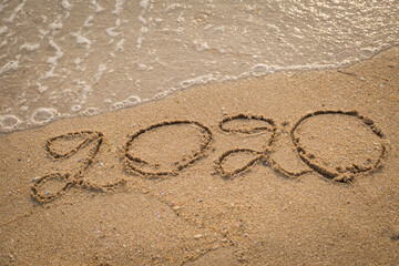 Written 2020 on the beach