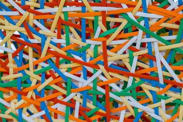Fototapeta na wymiar Abstract colorful Artificial rattan pattern