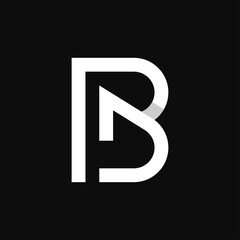 Letter BJ logo design