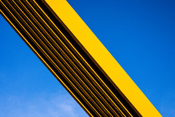 Pittsburgh Urban City Infastructure with pretty colors, bridges, city skyline and room for copy 
