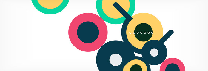 Circles and lines abstract background for covers, banners, flyers and posters and other templates