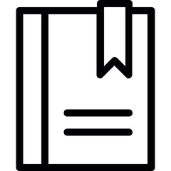 
Open Book Flat Vector Icon
