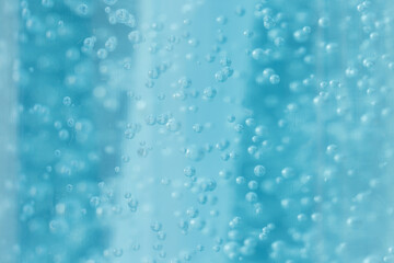 Naklejka na ściany i meble Blue alcohol gel solution For cleaning