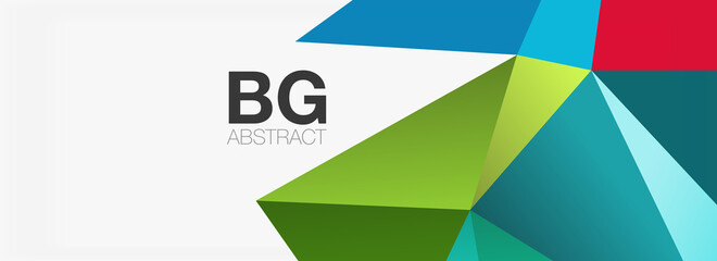 3d mosaic abstract backgrounds, low poly shape geometric design