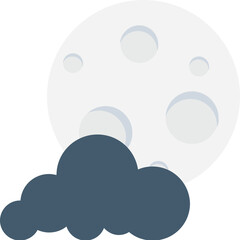 
Moon Vector Icon 
