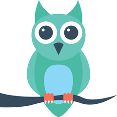 
Halloween Owl Vector Icon 
