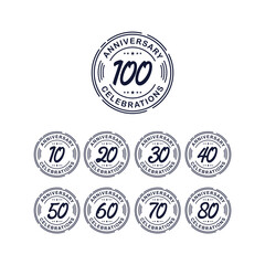 100 Years Anniversary Celebration Retro Vector Template Design Illustration