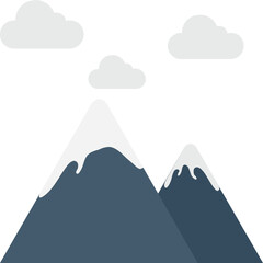 
Mountains Vector Icon
