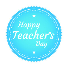 Happy teacher's day design vector illustration