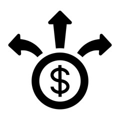 
Flat icon of decide concept, flat vector 
