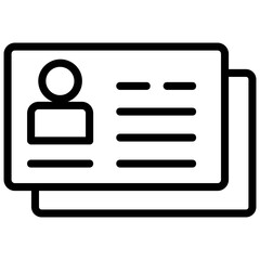 
National identity card. Business identification card
