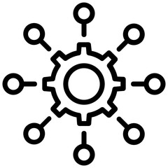 
Business opportunities. Person head with arrows market exposure concept
