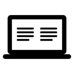 
Online content icon in editable style 
