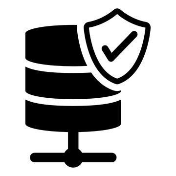 
Trendy editable icon of secure database 
