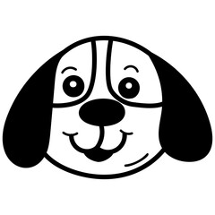 Dog Face Drawing