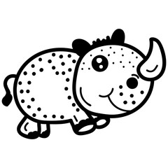 Rhino Cartoon Drawing