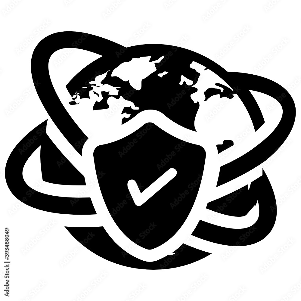 Wall mural trendy flat design of encrypted chat icon in modern style vector