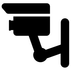 
Closed circuit television, cctv camera surveillance eye icon in flat style 
