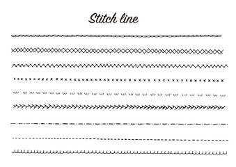 可愛いステッチラインの素材