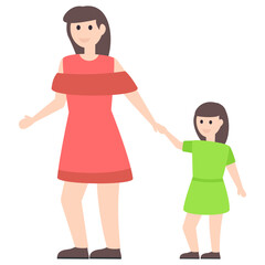 Mother and Daughter 