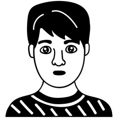 Obraz premium Boy Avatar Vector 