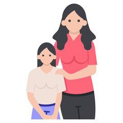 Family Flat Character