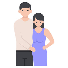 Romantic Couple Vector 